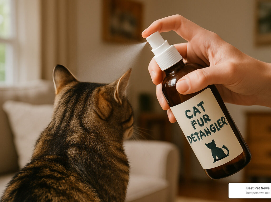 cat fur detangler spray